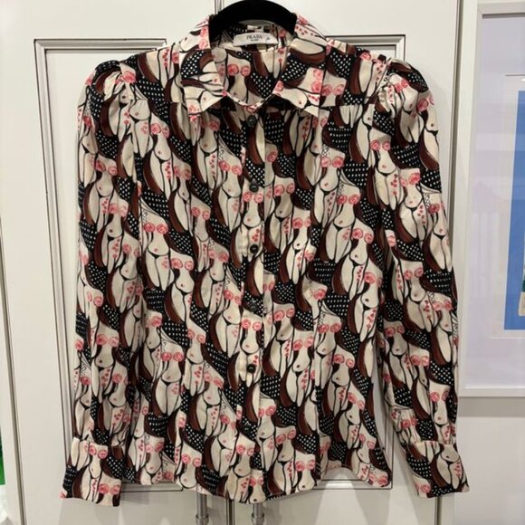 Prada 2001 Naked Lady Print Top - As seen on Carrie Bradshaw - Picture 8 of 8